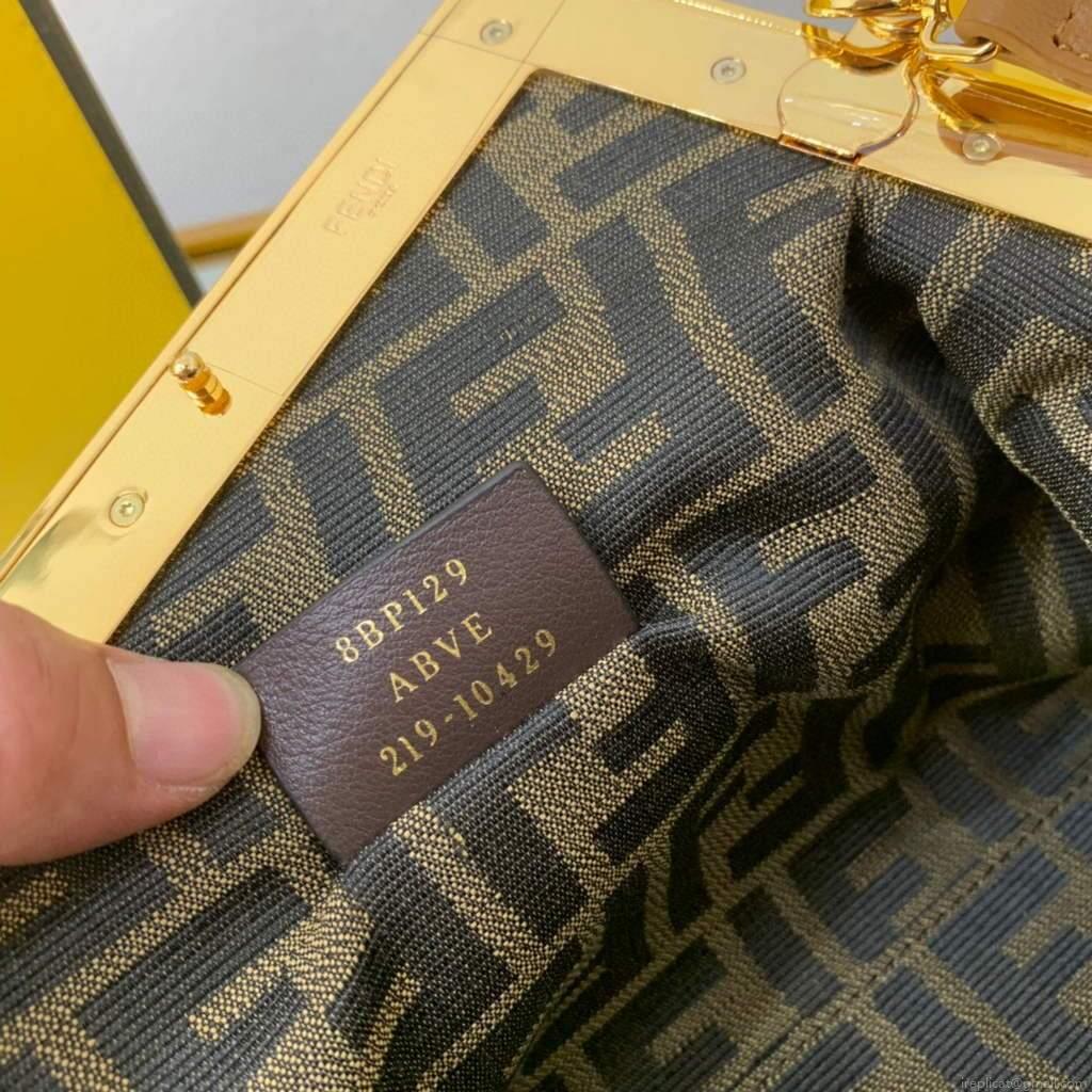Fendi FIRST Small Bag 8BP129 Leather Brown