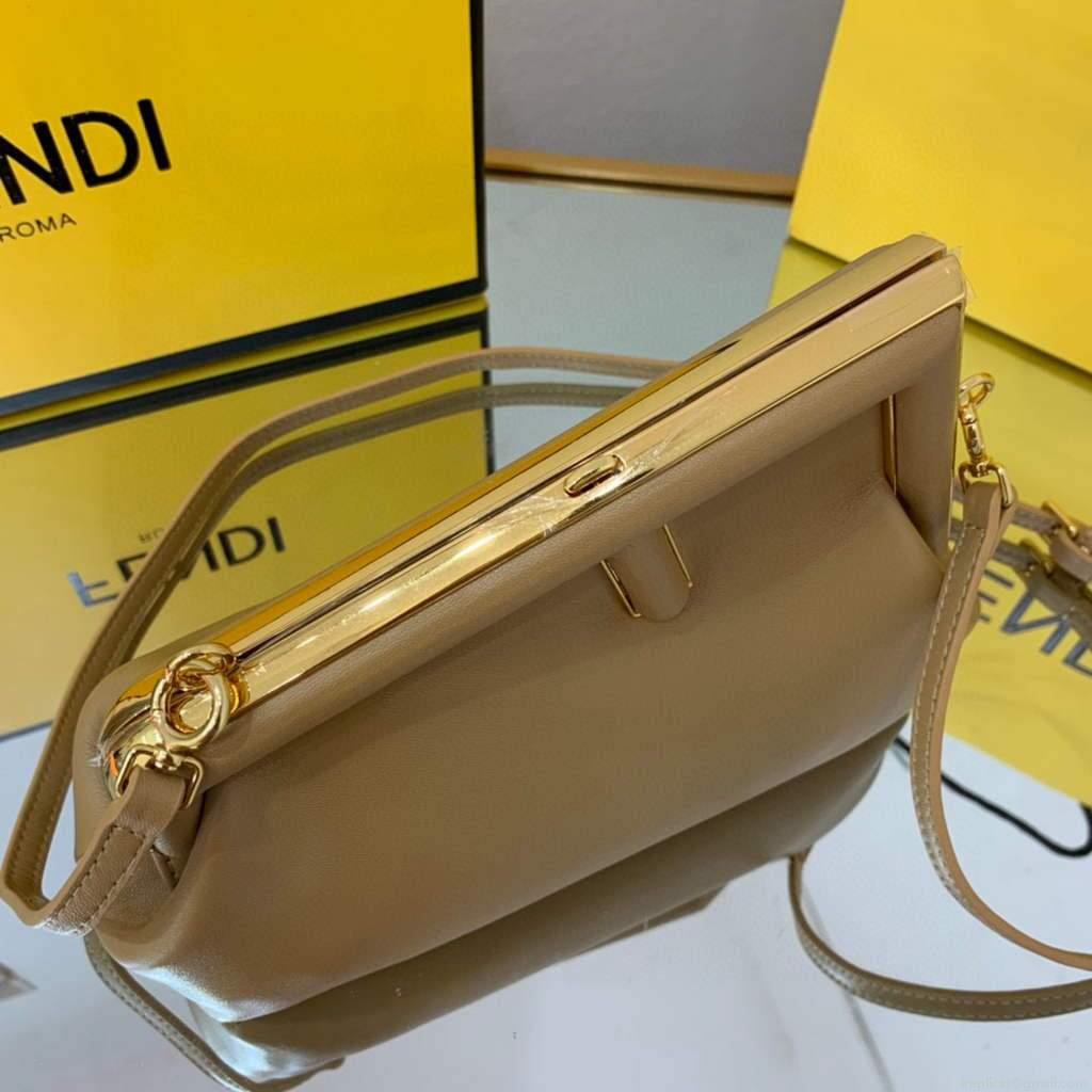 Fendi FIRST Small Bag Apricot Leather 8BP129