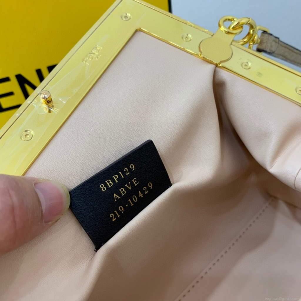 Fendi First Small flannel Bag 8BP129 Tan