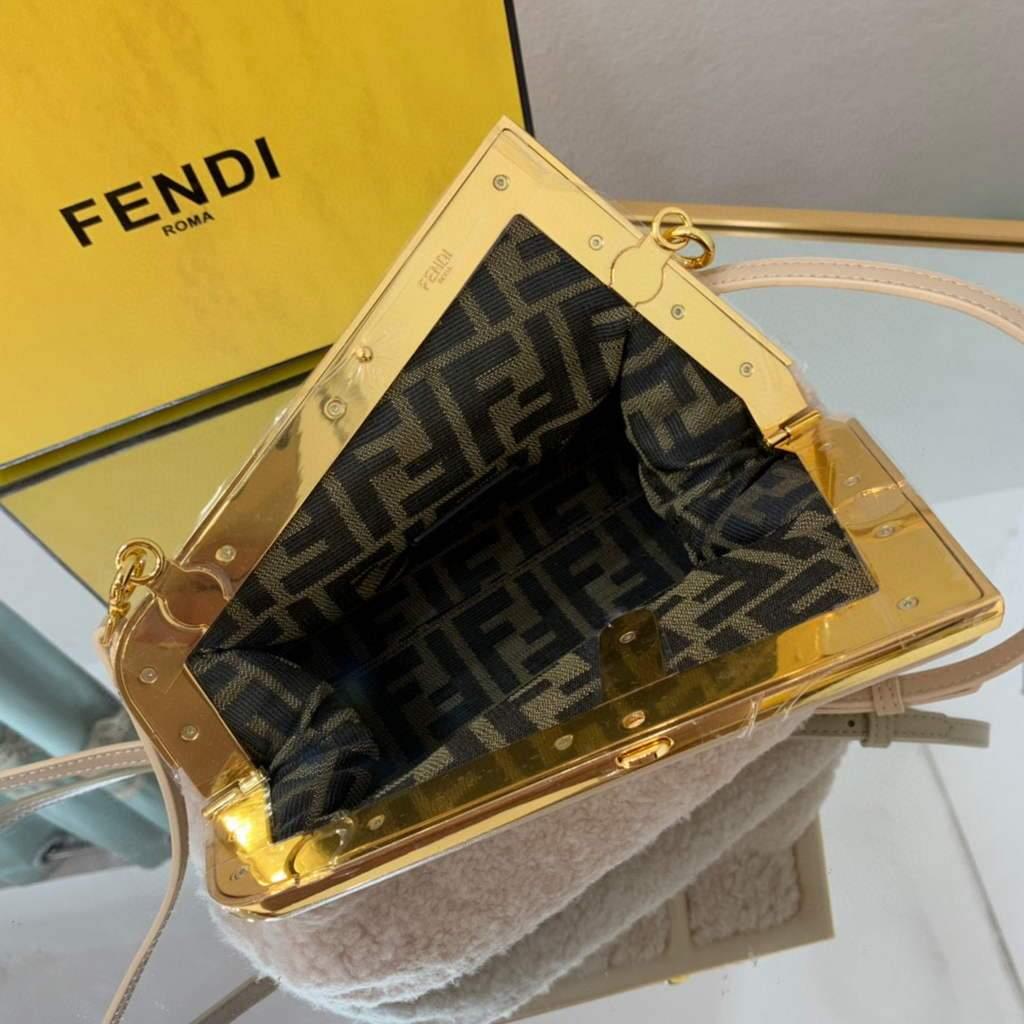 Fendi First Small Sheepskin Bag 8BP129 Beige