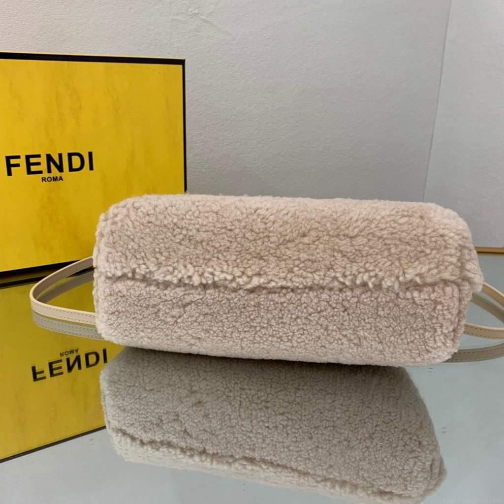 Fendi First Small Sheepskin Bag 8BP129 Beige