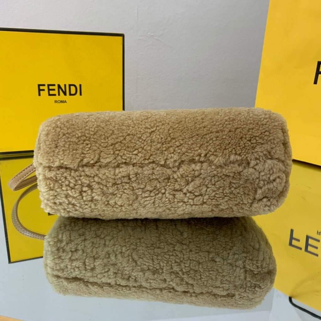 Fendi First Small Sheepskin Bag 8BP129 Tan