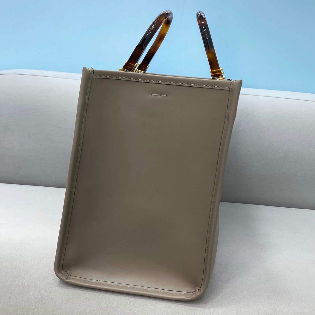 Fendi 8BH386 Sunshine Medium Fendi Tote Bag 8518 Gray