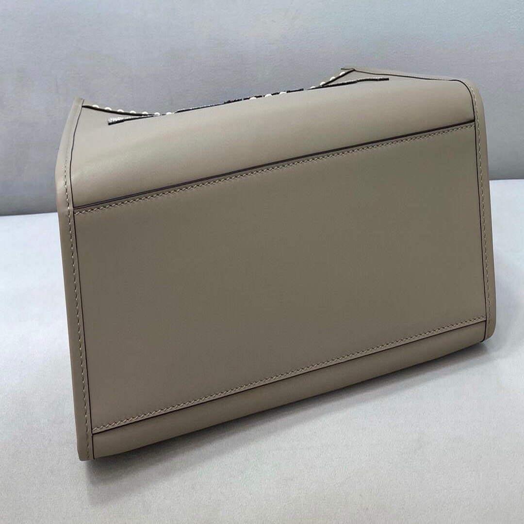 Fendi 8BH386 Sunshine Medium Fendi Tote Bag 8518 Gray