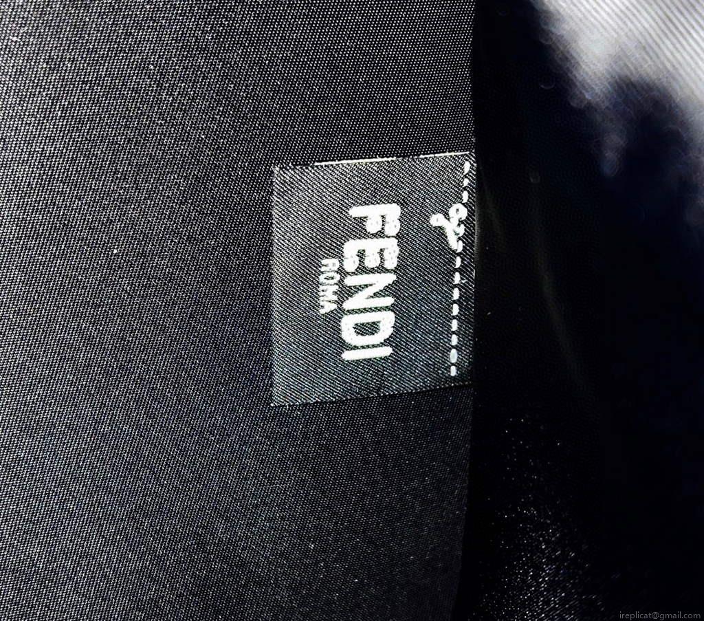 Fendi 8BH386 Sunshine Medium Fendi Tote Bag 8258 Black