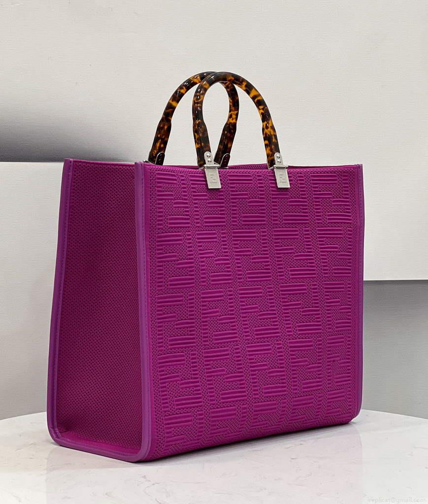 Fendi 8BH386 Sunshine Medium Fendi Tote Bag 8258 Purple