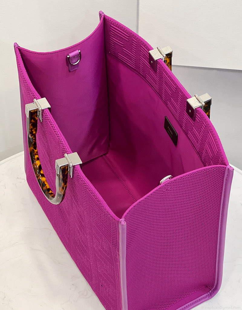 Fendi 8BH386 Sunshine Medium Fendi Tote Bag 8258 Purple