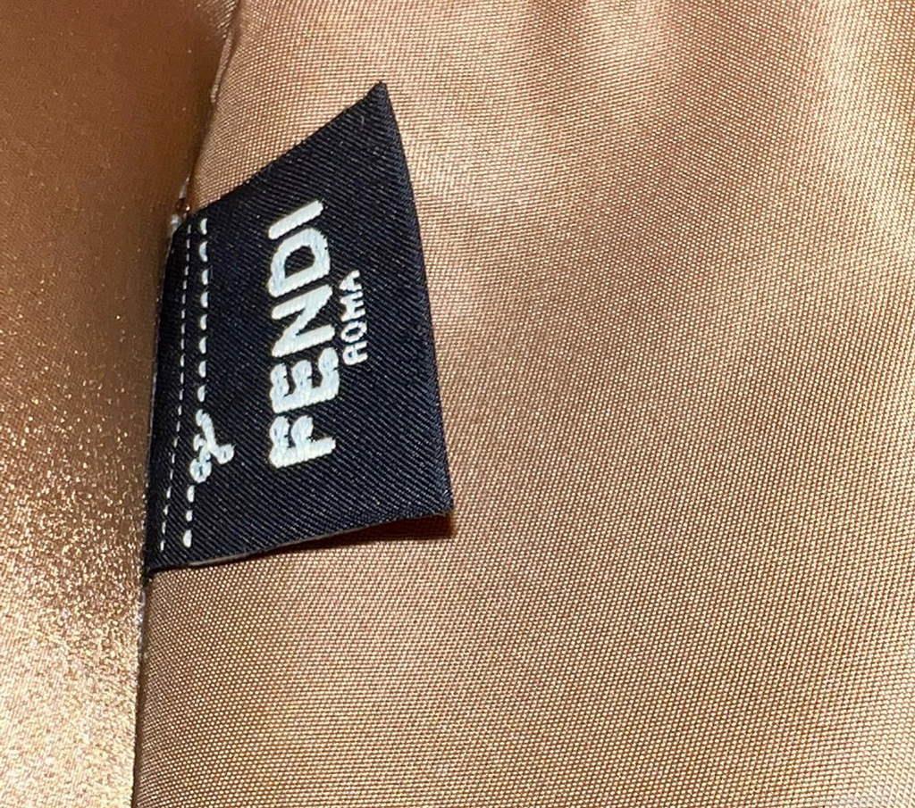 Fendi 8BS051 Mini Sunshine Shopper Bag 8527 Apricot