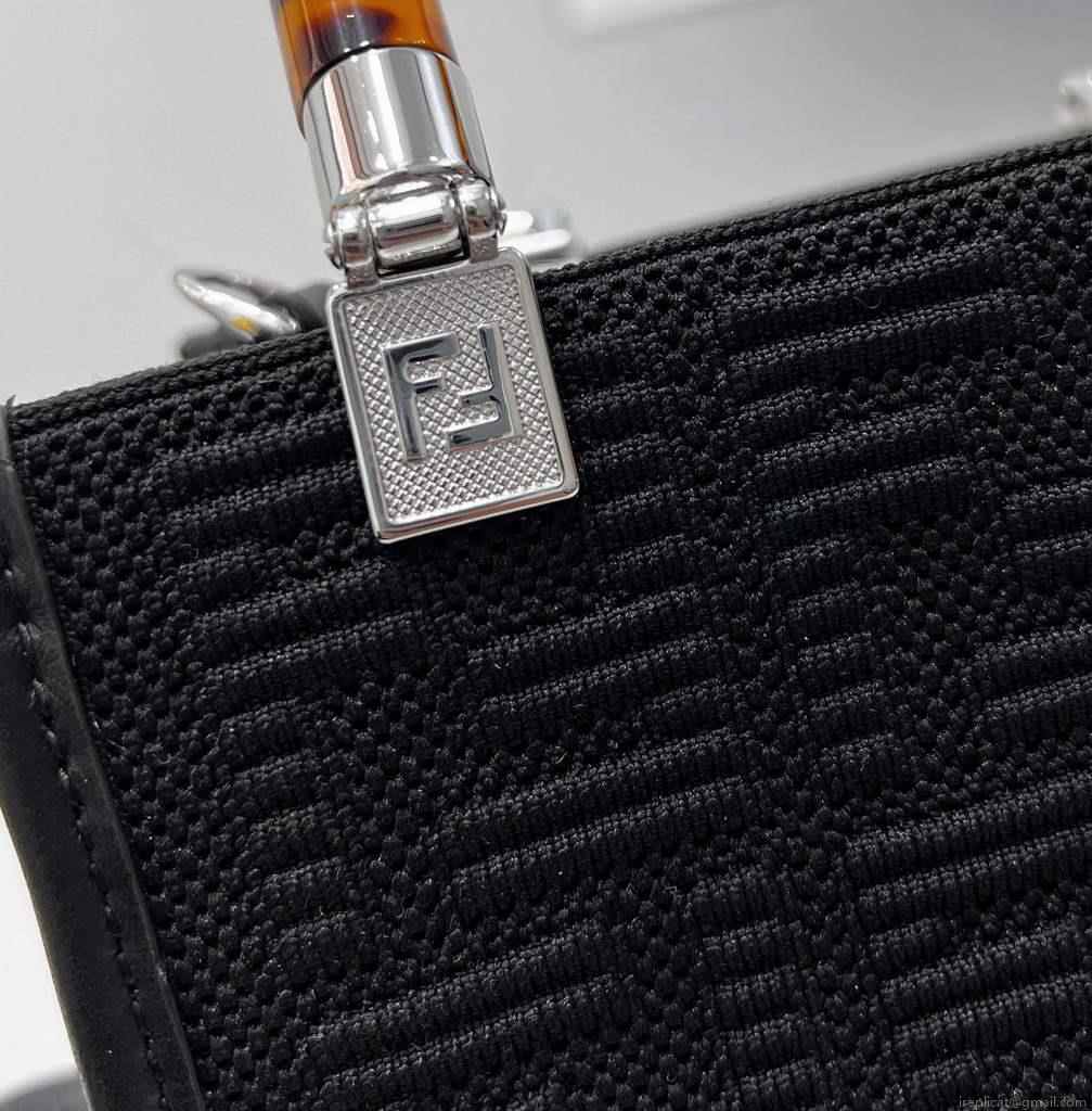 Fendi 8BS051 Mini Sunshine Shopper Bag 8527 Black
