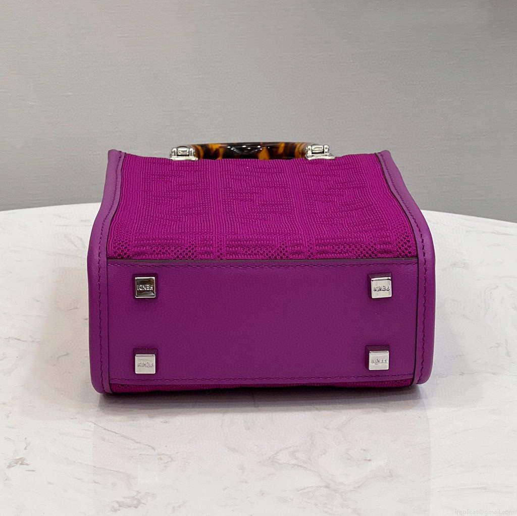 Fendi 8BS051 Mini Sunshine Shopper Bag 8527 Purple