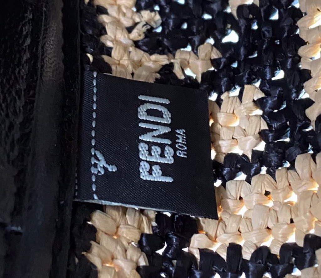 Fendi 8BZ047 Shoulder Fendi FF Raffia Guitar 8301 Bag