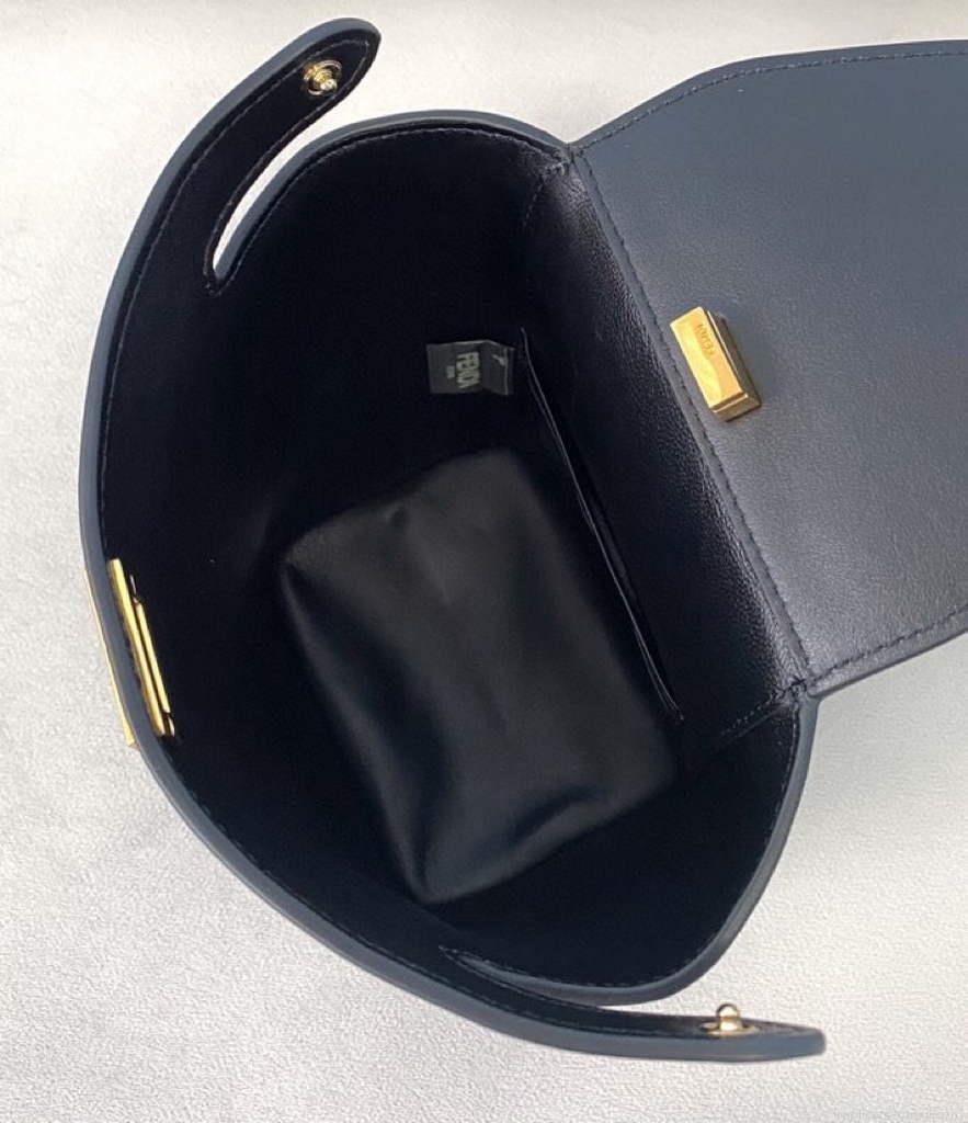 Fendi 8BZ047 Guitar 8301 Shoulder bag Black