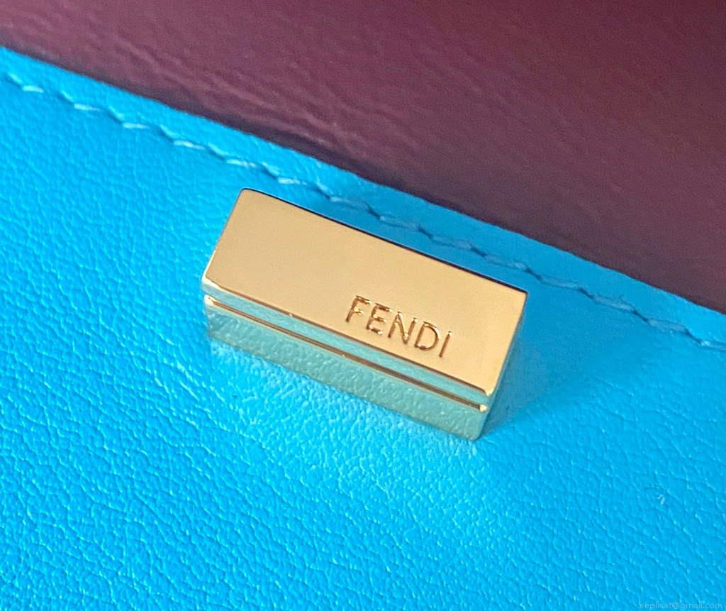 Fendi 8BZ047 Guitar 8301 Shoulder bag Blue