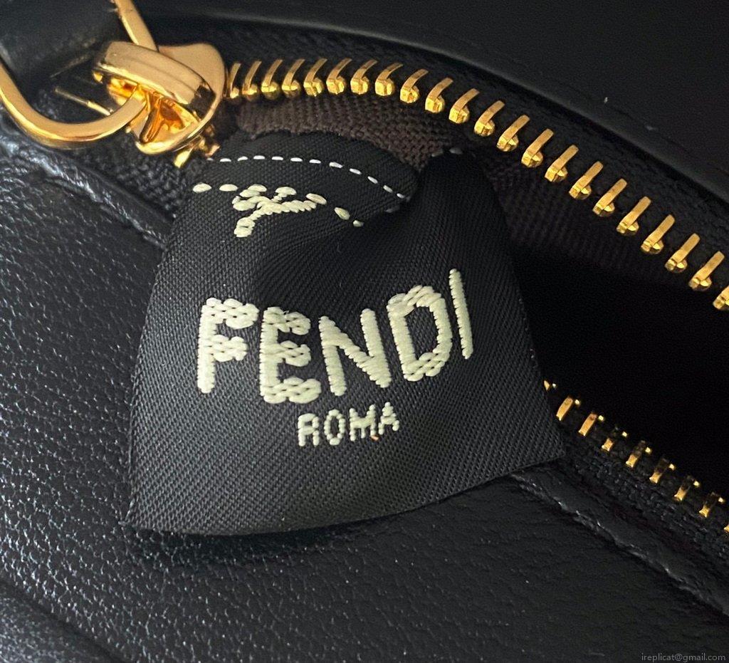 Fendi 8BN320 Peekaboo ICONIC XS Black nappa Leather 8328 Bag
