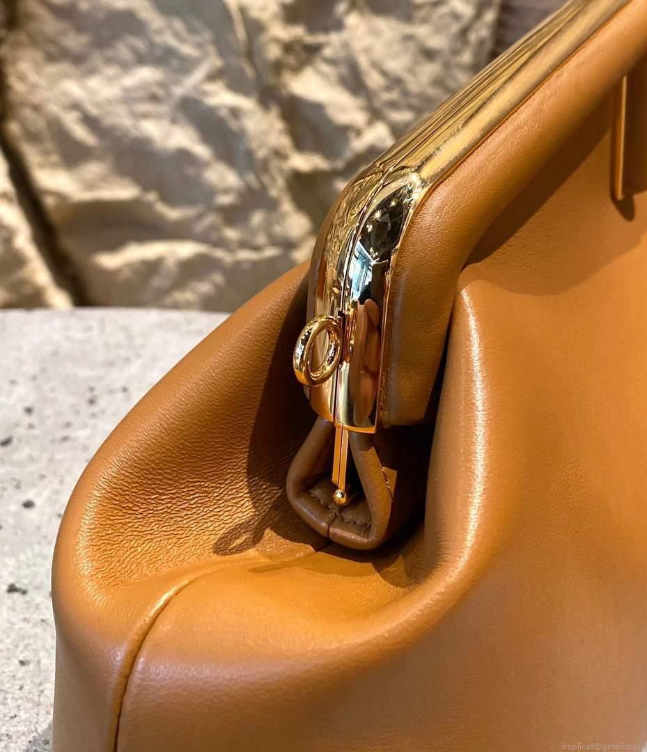 Fendi 8BP127 FENDI FIRST Medium Brown leather bag