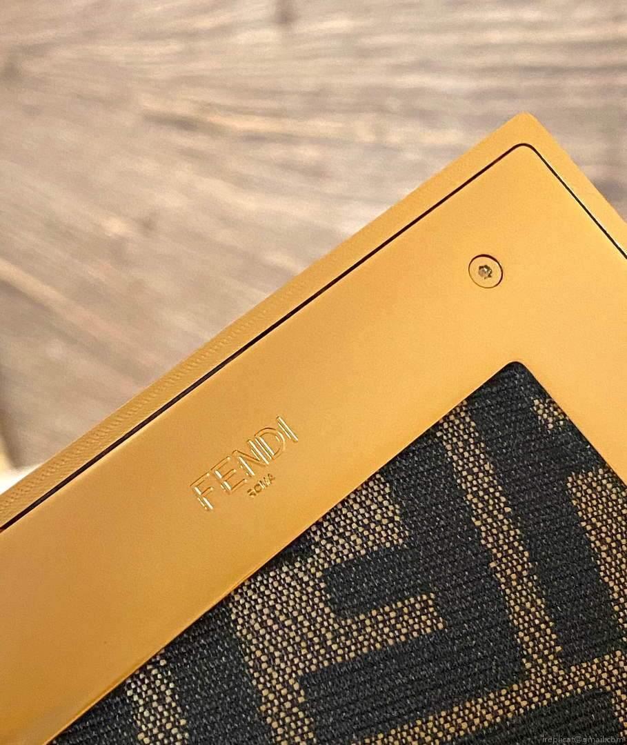 Fendi 8BP127 FENDI FIRST Medium Brown leather bag