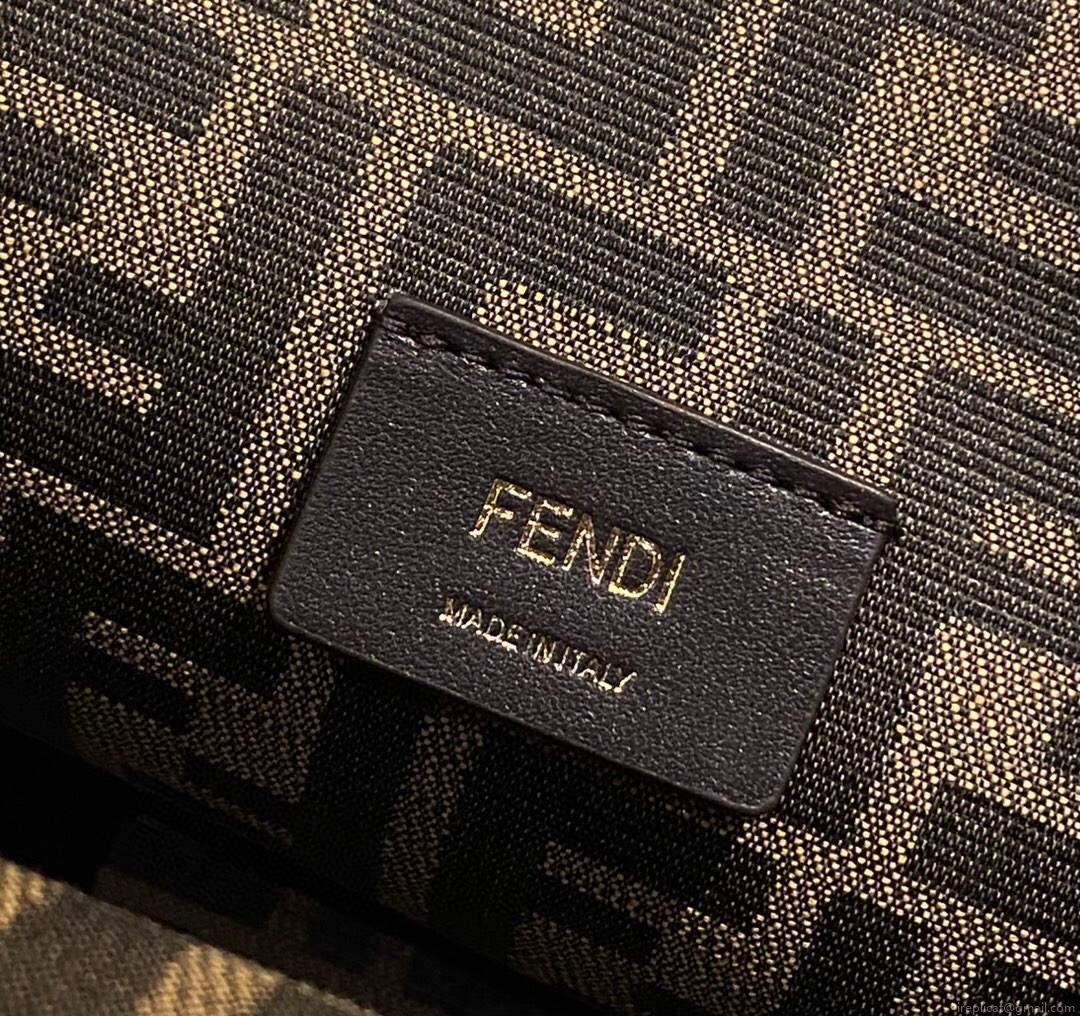 Fendi 8BP127 FENDI FIRST Medium Tan leather bag