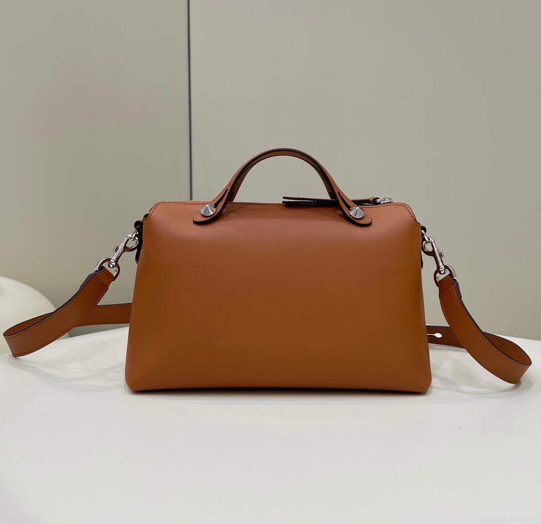 Fendi 8BL146 By The Way Medium Brown leather Boston Bag