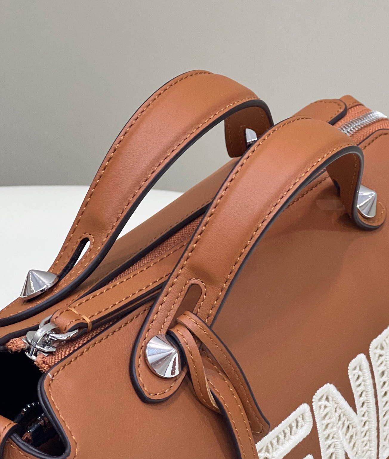 Fendi 8BL146 By The Way Medium Brown leather Boston Bag