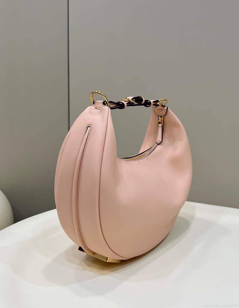 Fendi 8BR799 Fendigraphy Medium Pink laminated leather bag