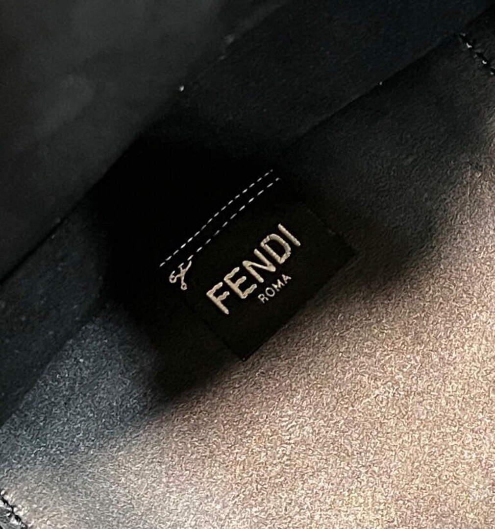 Fendi 8BH386 Sunshine Medium Tote Bag Black