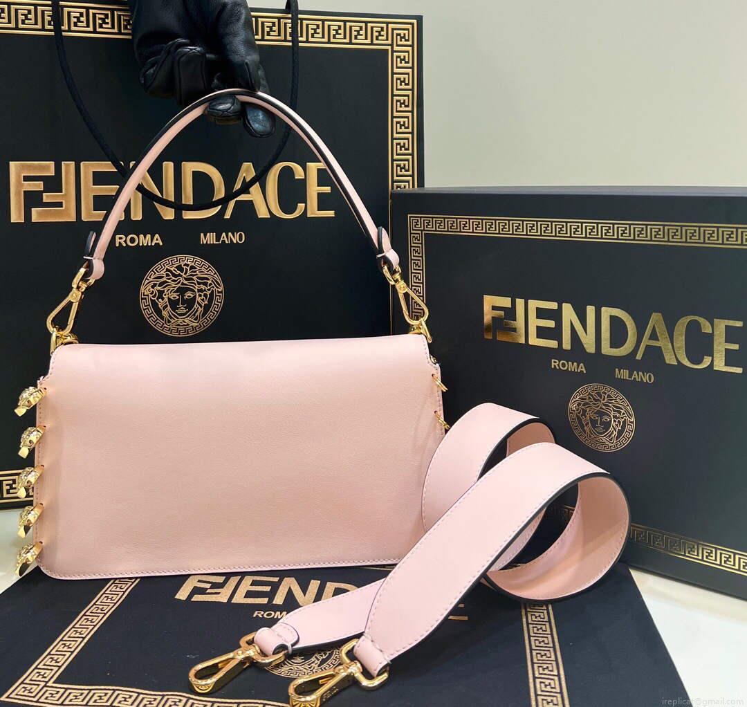 Fendi 8BR801 Baguette Brooch Bag Pink