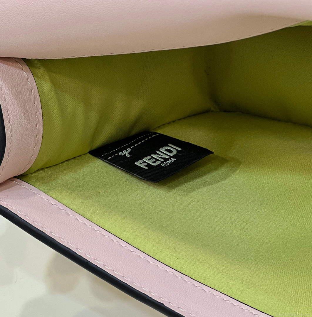 Fendi 8BR801 Baguette Brooch Bag Pink