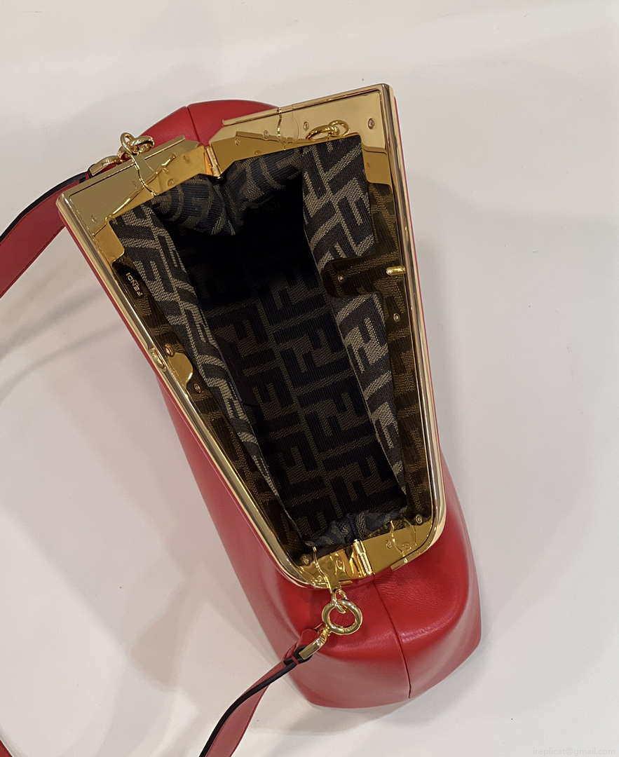 Fendi 8BP127 FENDI FIRST Medium Red leather bag