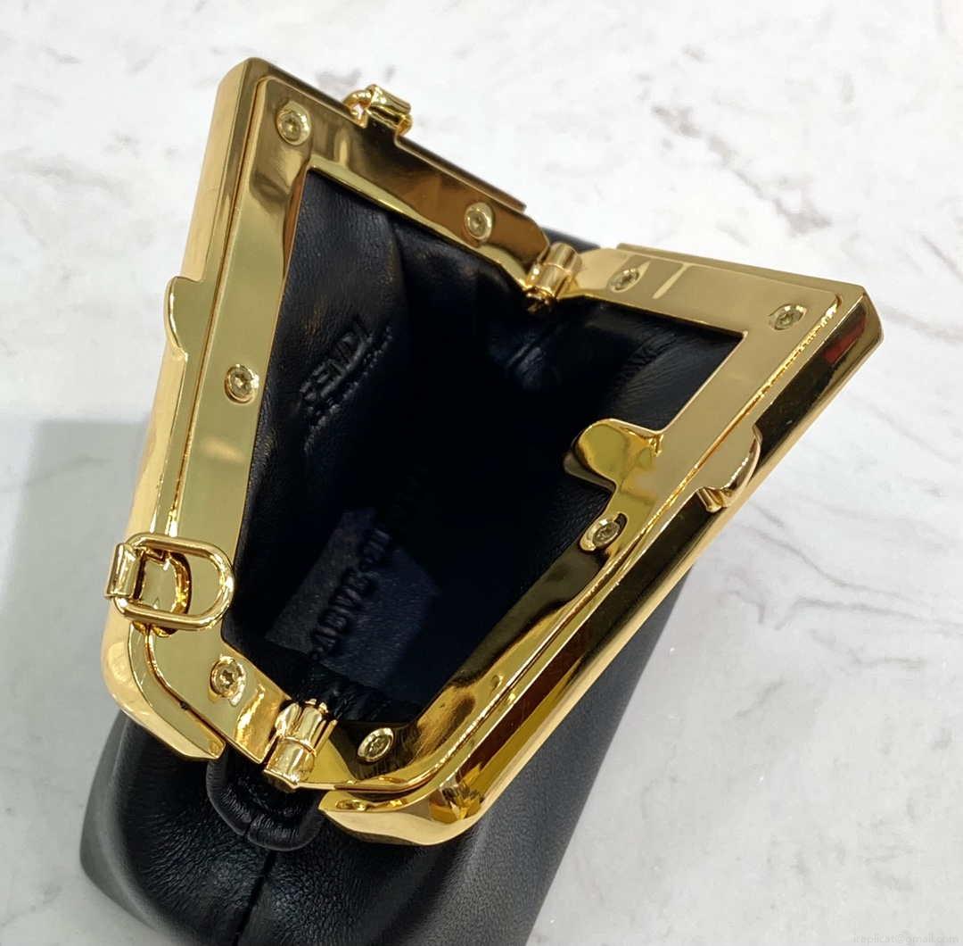 Fendi 7AS051 Nano Fendi First Charm Charm in Black nappa leather