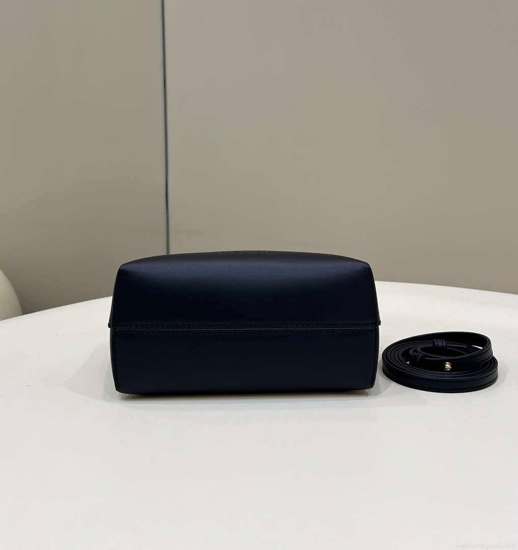 Fendi 8BS067 By The Way Mini Small Boston bag in mint Black leather