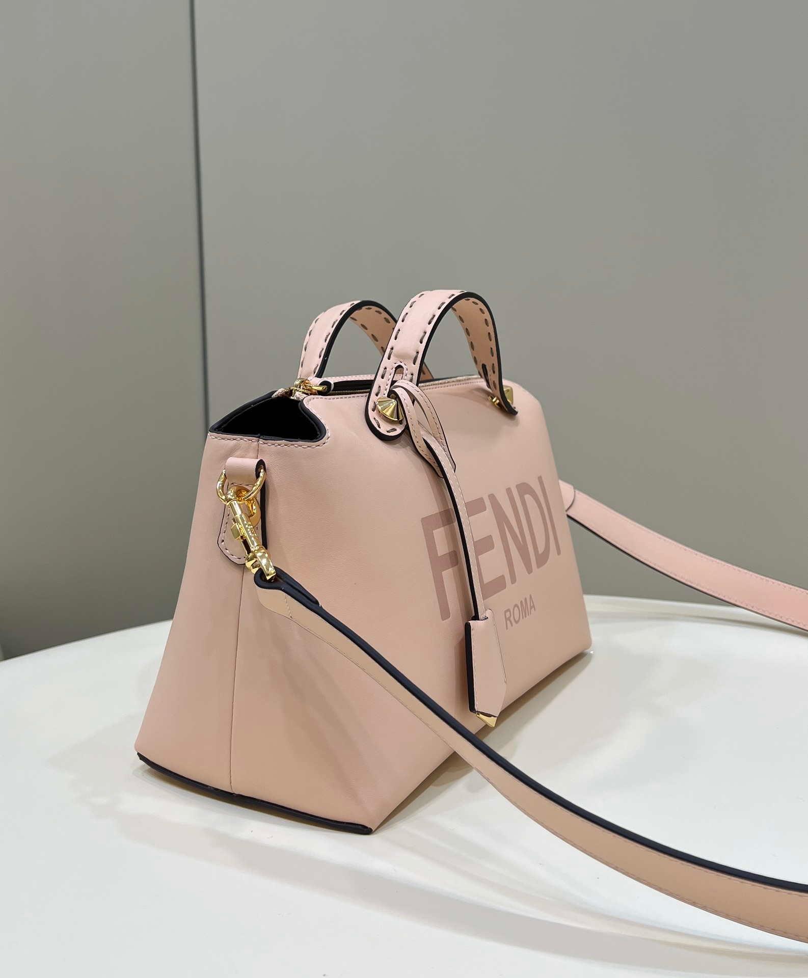 Fendi 8BL146 By The Way Medium Pink leather Boston bag