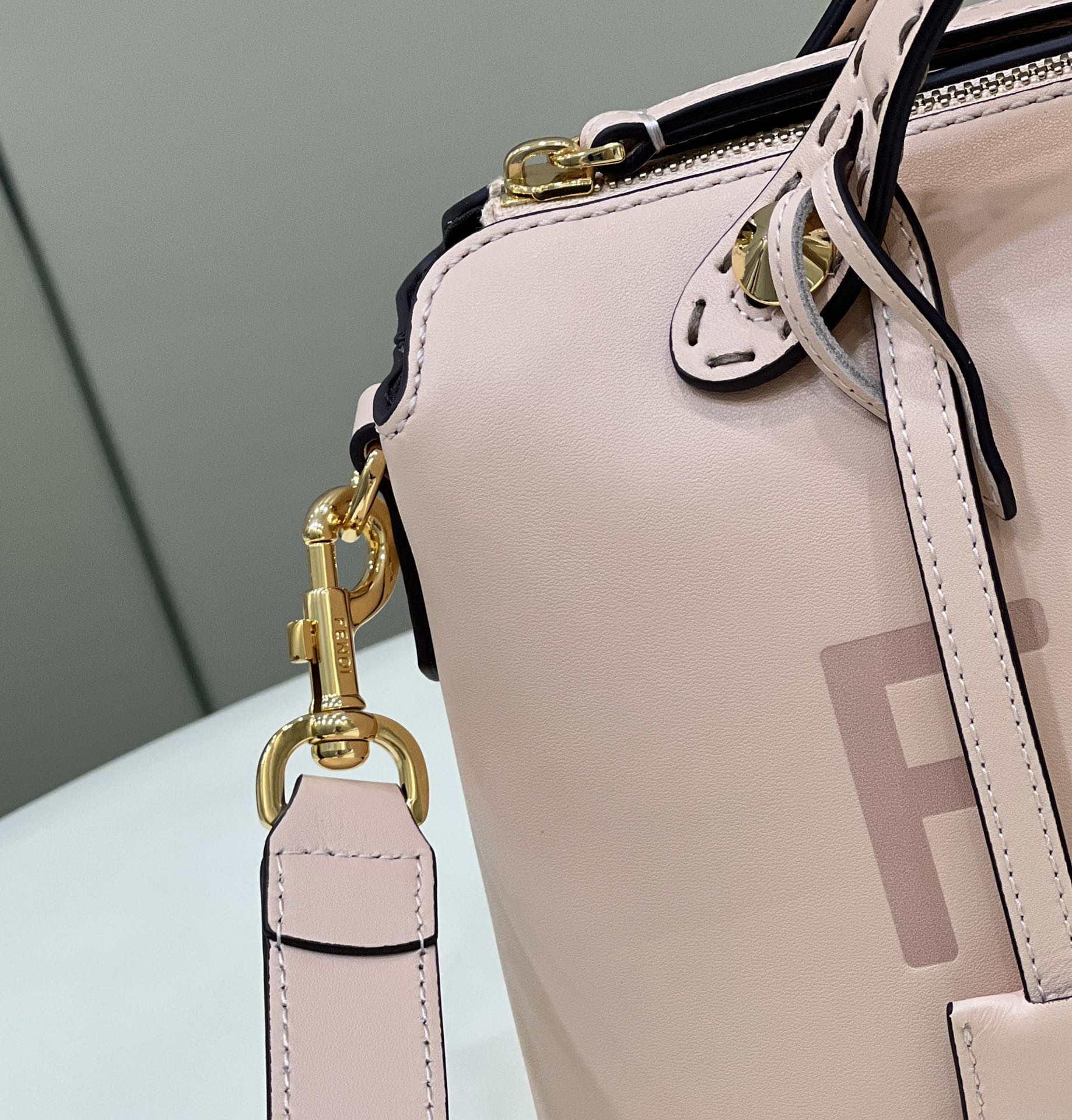Fendi 8BL146 By The Way Medium Pink leather Boston bag