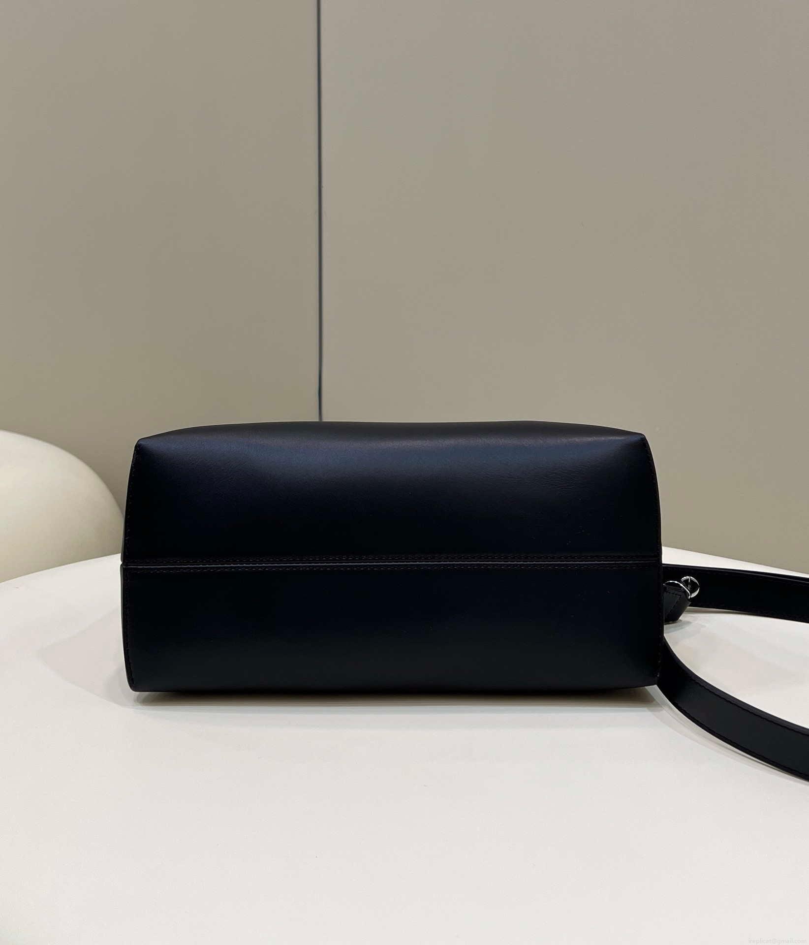 Fendi 8BL146 By The Way Medium Black leather Boston bag