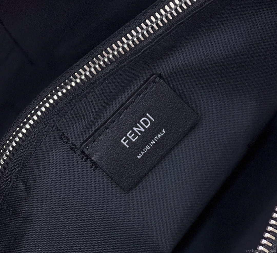 Fendi 8BL146 By The Way Medium Black leather Boston bag
