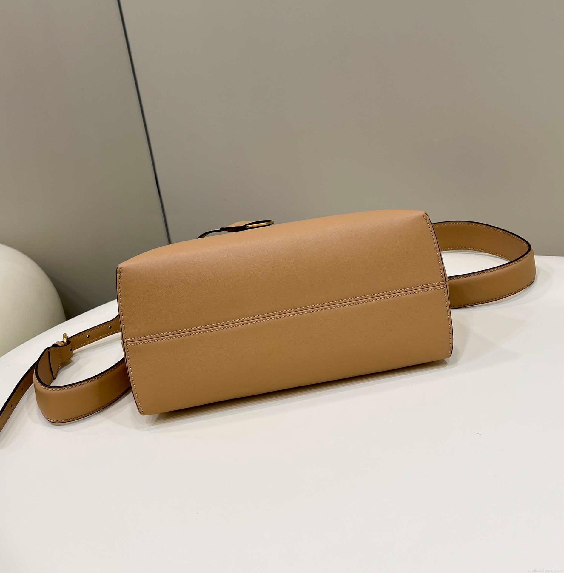 Fendi 8BL146 By The Way Medium Apricot leather Boston bag