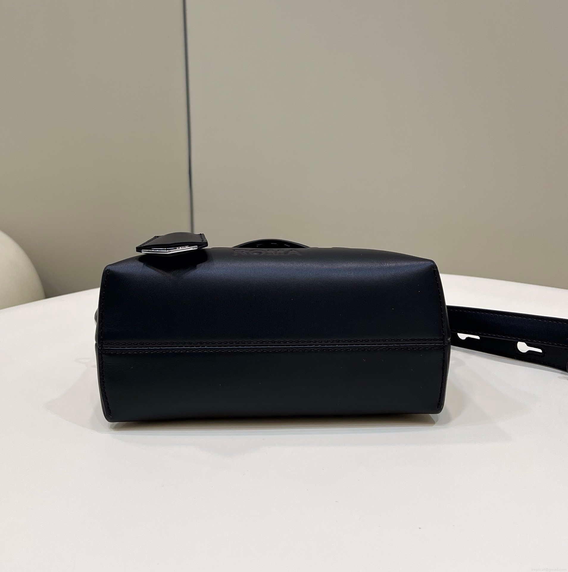 Fendi 8BL145 By The Way Mini Black leather small Boston bag