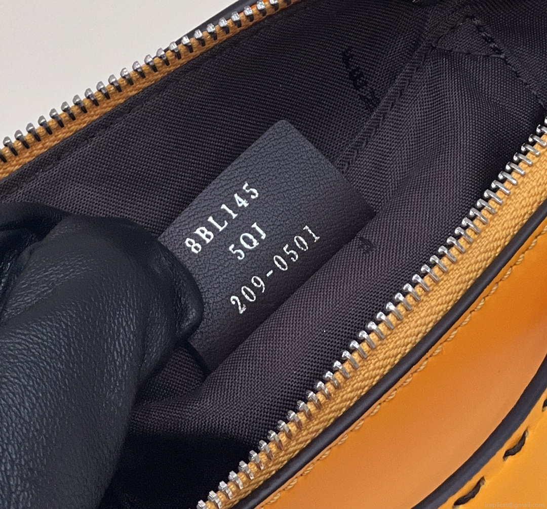 Fendi 8BL145 By The Way Mini Orange leather small Boston bag