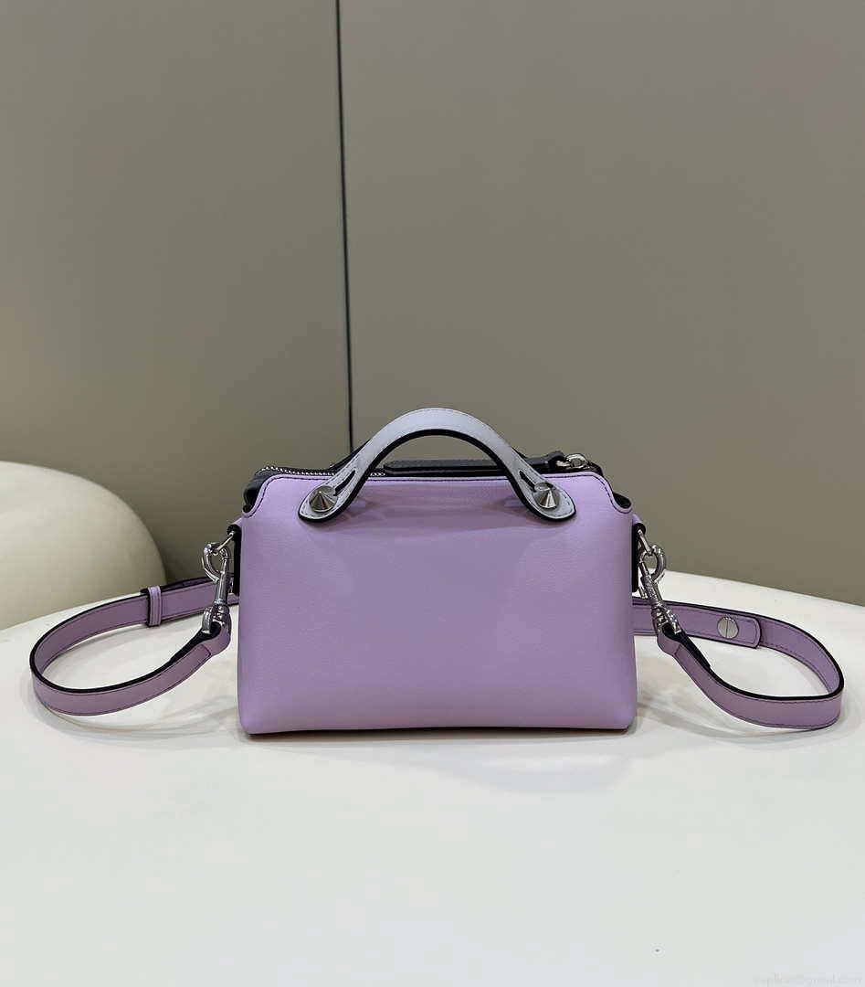Fendi 8BL145 By The Way Mini Purple leather small Boston bag