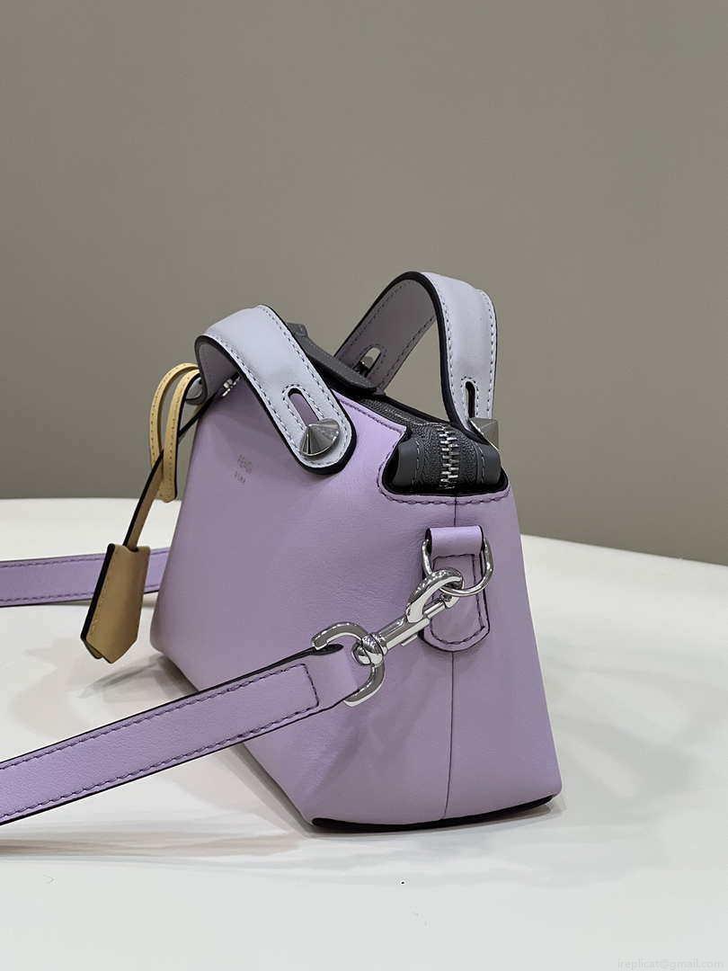 Fendi 8BL145 By The Way Mini Purple leather small Boston bag