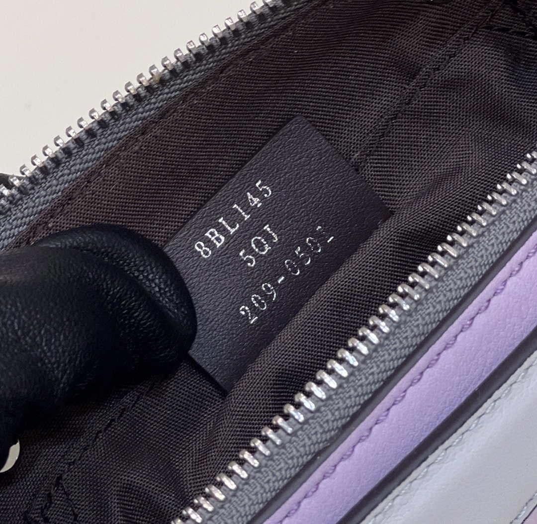 Fendi 8BL145 By The Way Mini Purple leather small Boston bag