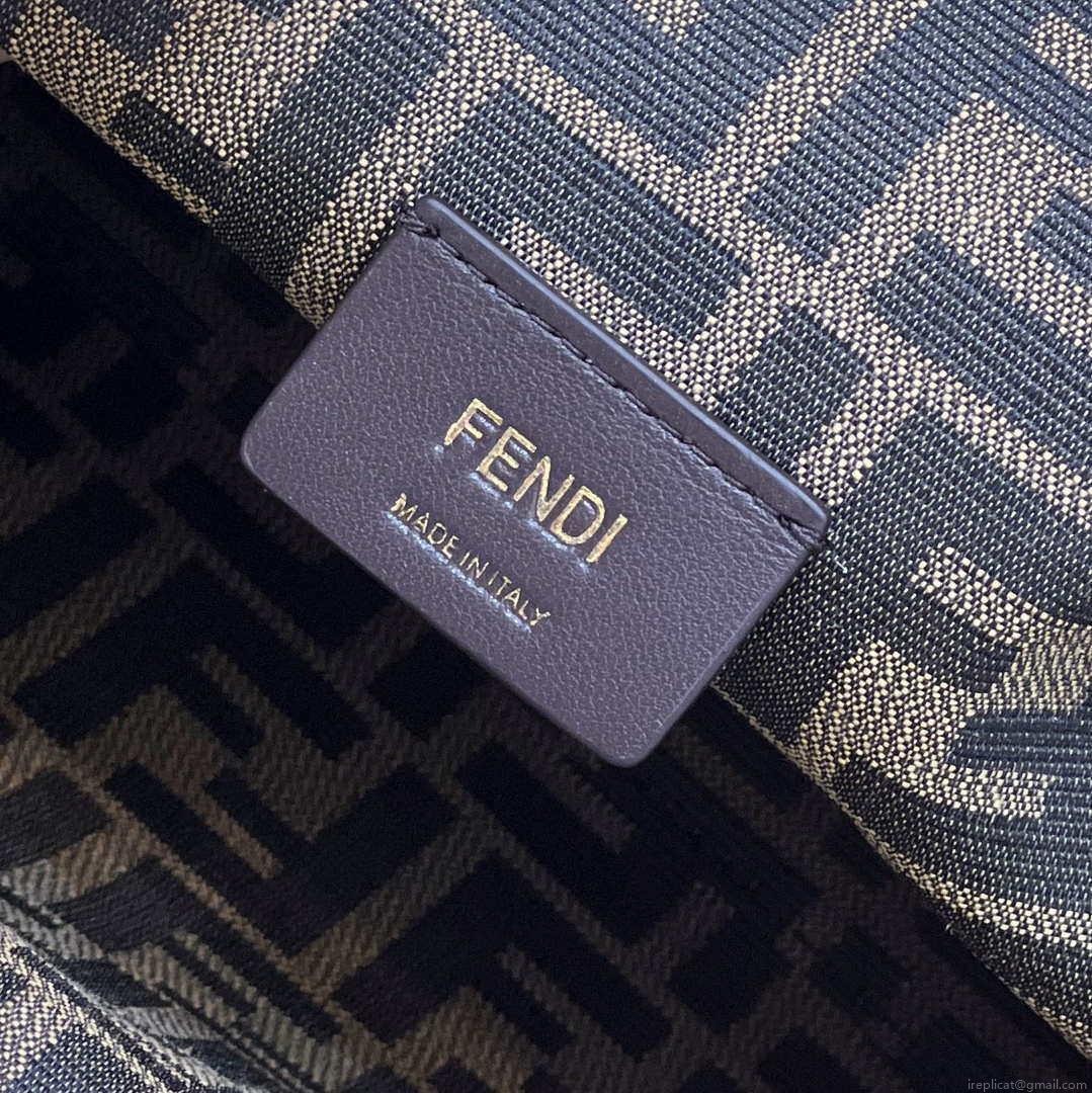 Fendi 8BP127 FENDI FIRST Medium Gold laminated leather bag