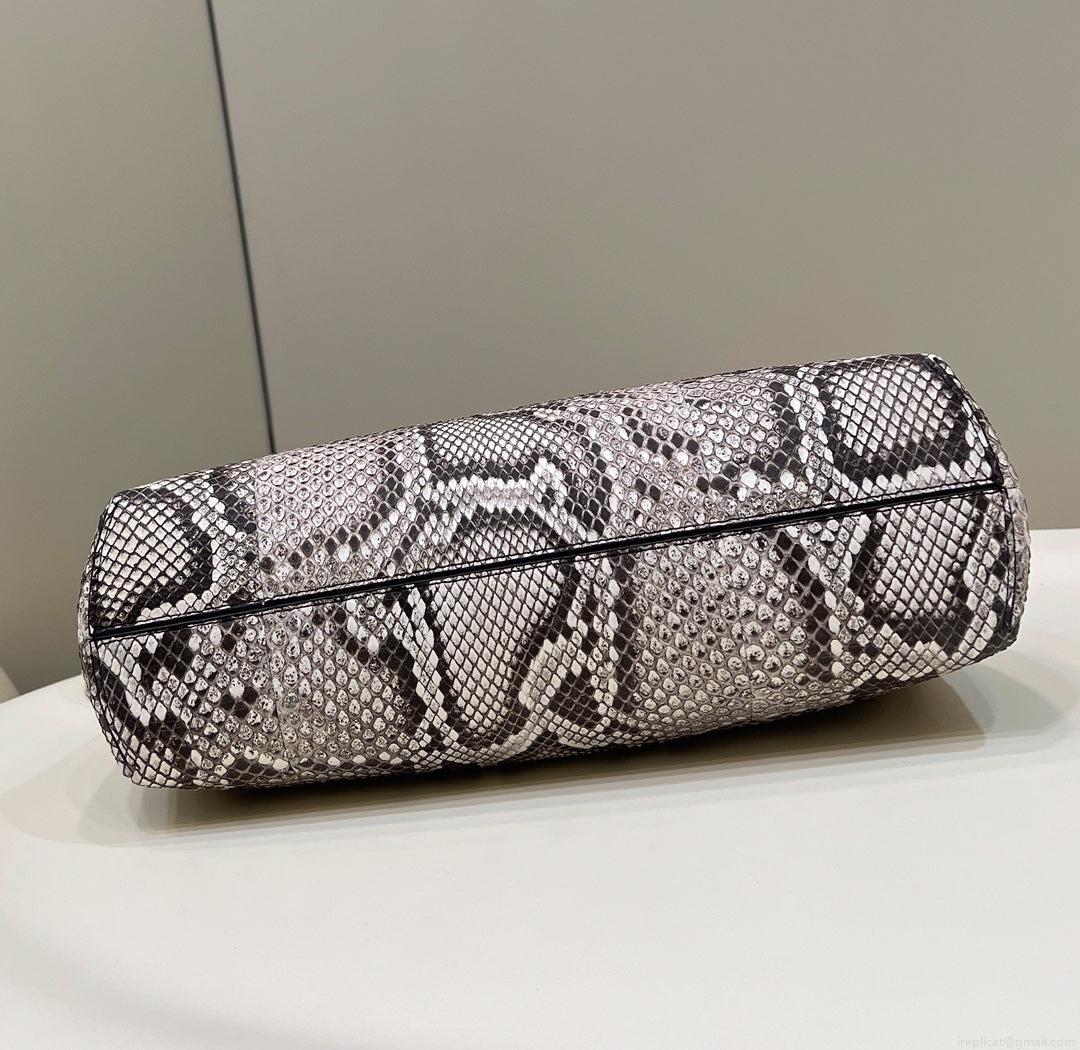 Fendi 8BP127 FENDI FIRST Medium Natural python leather bag