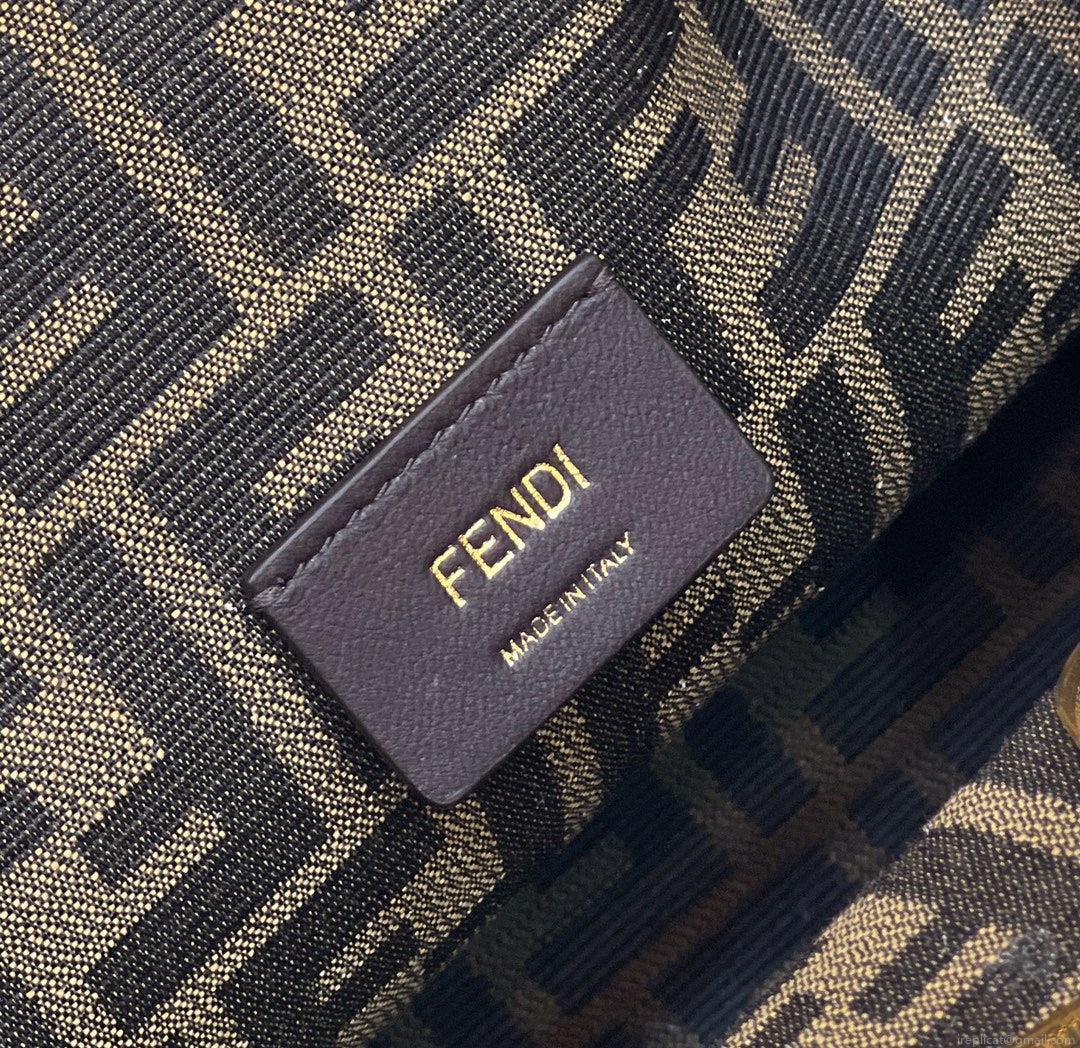 Fendi 8BP127 FENDI FIRST Medium Natural python leather bag