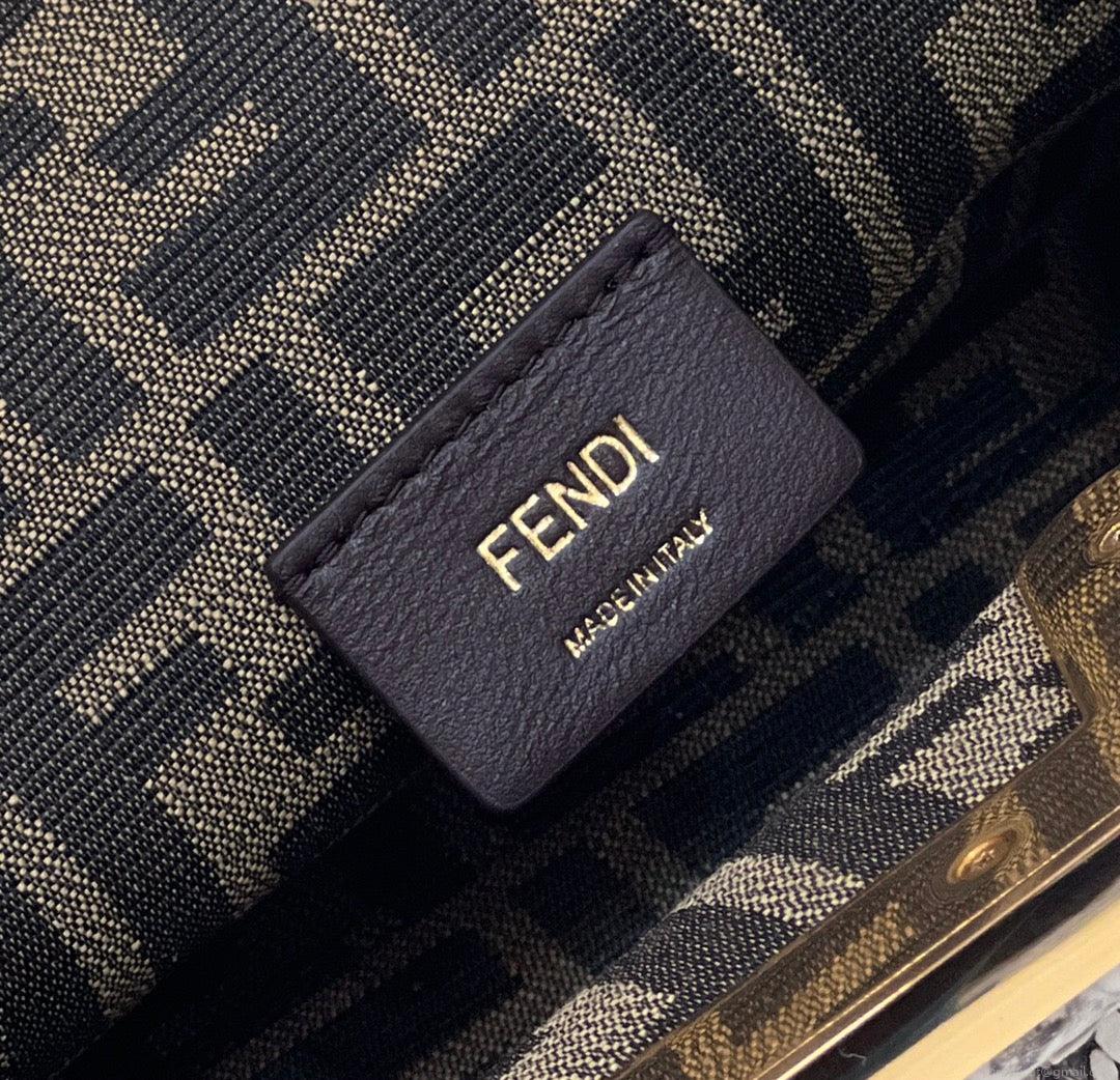Fendi 8BP129 FENDI FIRST Small Natural python leather bag