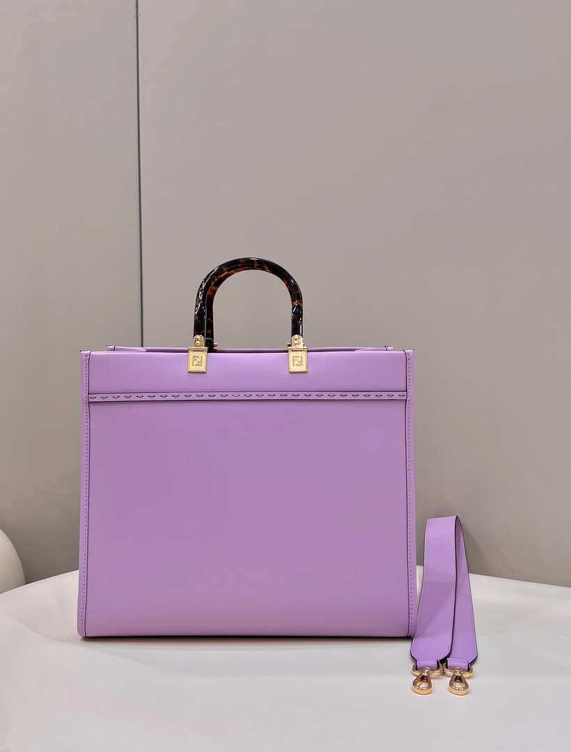 Fendi 8BH386 Sunshine Medium Bag Purple leather shopper 8266S