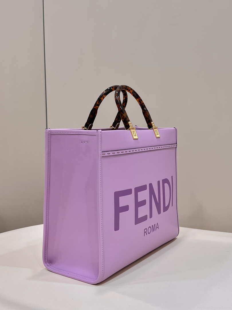 Fendi 8BH386 Sunshine Medium Bag Purple leather shopper 8266S