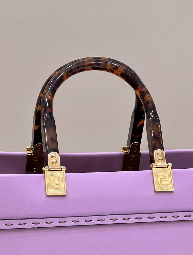 Fendi 8BH386 Sunshine Medium Bag Purple leather shopper 8266S