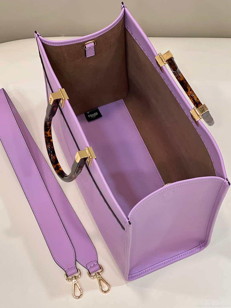 Fendi 8BH386 Sunshine Medium Bag Purple leather shopper 8266S