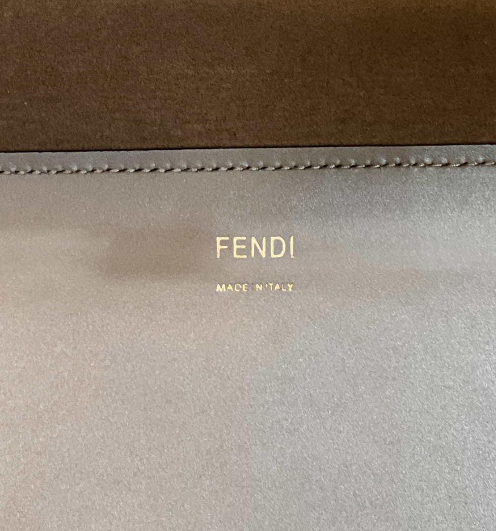 Fendi 8BH386 Sunshine Medium Bag Nude leather shopper 8266S