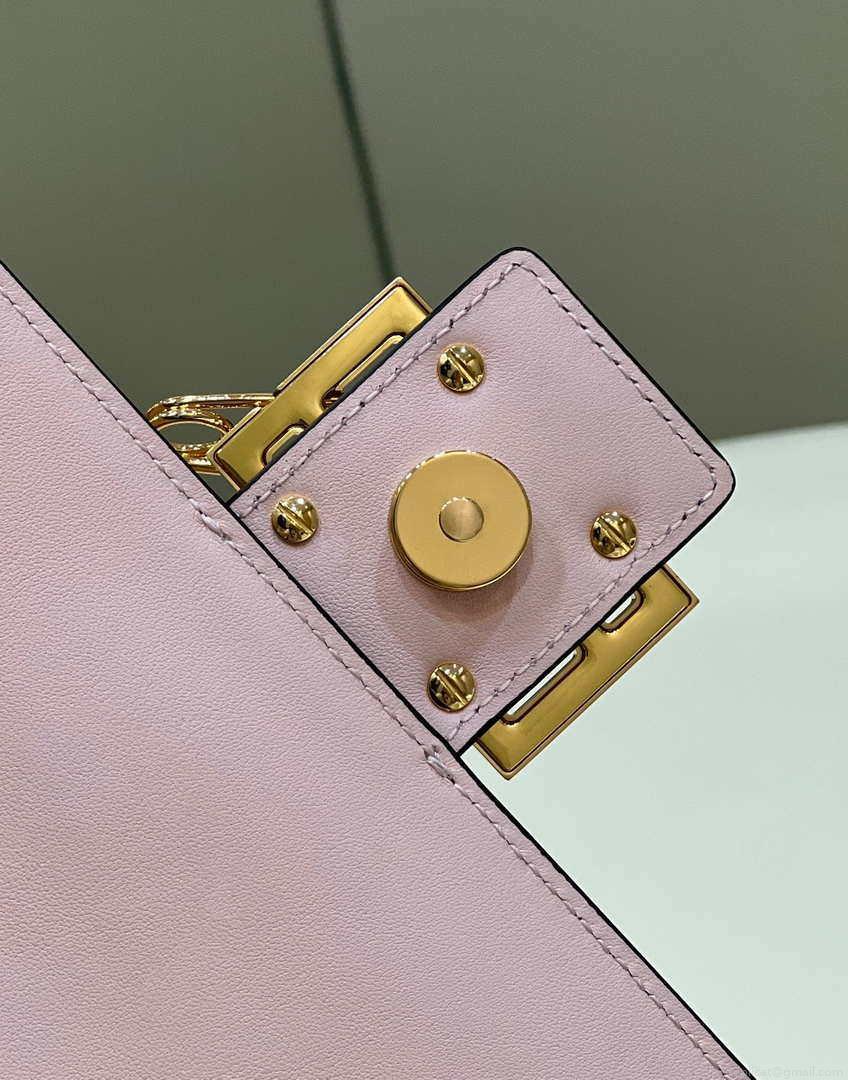 Fendi 8BR801 Baguette brooch Fendace Pink leather 8563 bag